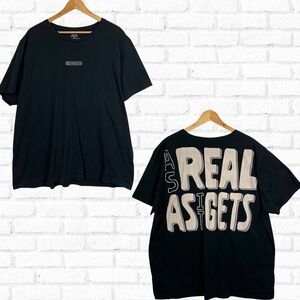 Chipotle As Real As It Gets Graphic Employee Uniform Short Sleeve T-Shirt Black